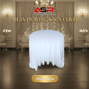 Cover Sewa Meja Dealing Kaca